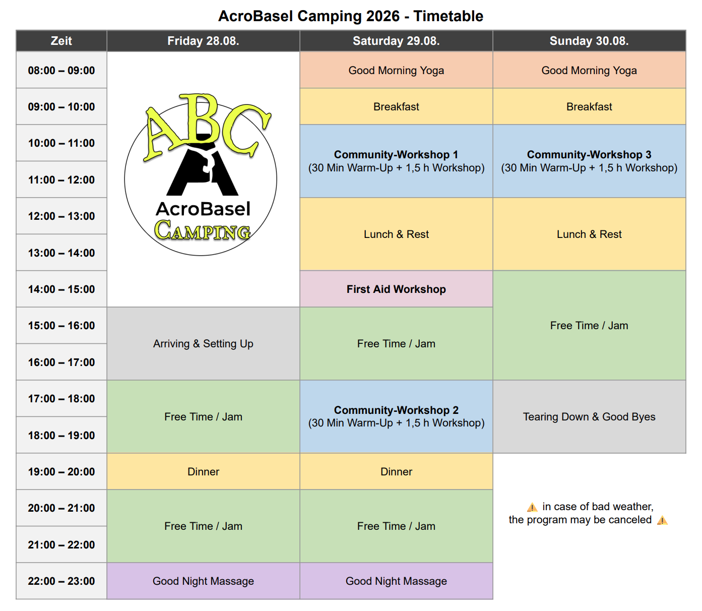 AcroBasel Camping (ABC2026) - 28.-30. August – Bild 2